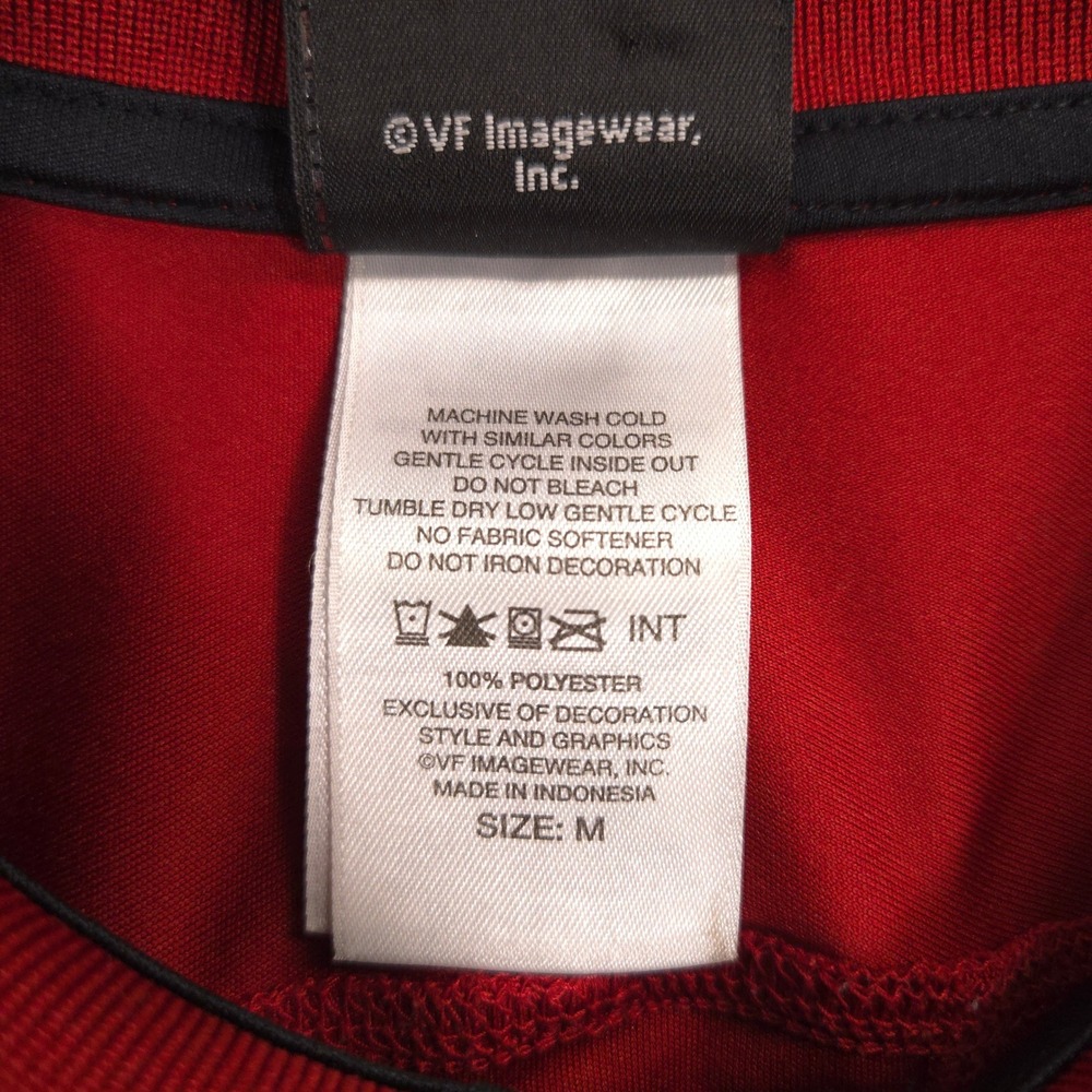 Harley Davidson Performance Polo Shirt Mens M Red Daytona Beach Florida Golf - Picture 10 of 11